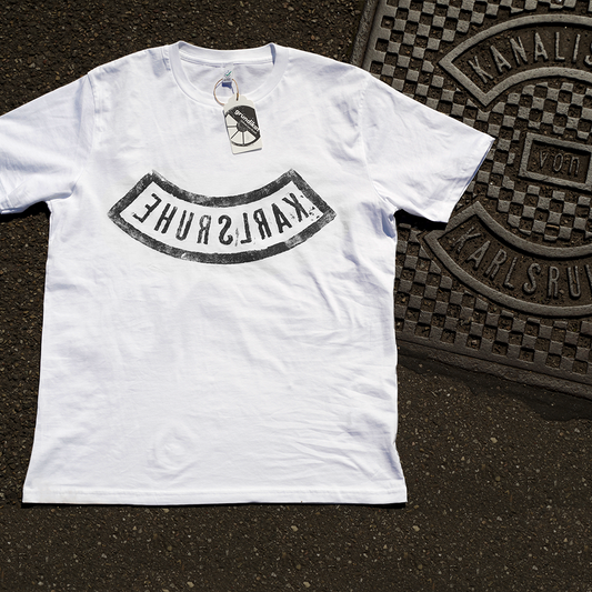 Karlsruhe schwarz - weißes Unisex Shirt