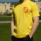 Fidelitas roter Wappendruck - gelbes Unisex Shirt